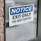 Signmission Exit Only Do Not Enter OSHA Notice Sign, Vinyl Decal, 10in W x 7in L, 2PK OS-2PACK-NS-D-710-L-12222 - alternate 2